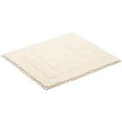 Vossen Badteppich Exclusive Beige Baumwolle 55 cm 65 cm - Farbe: ivory - Badteppich