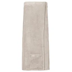 Vossen Saunatuch Livina Grau Baumwolle/Polyester 80 cm 140 cm - Farbe: Stone - Material: 90% Baumwolle, 10% Polyester - Saunatuch