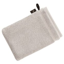 Vossen Waschhandschuh Pure Grau Baumwolle 16 cm 22 cm - Farbe: Stone - Material: 100% Bio-Baumwolle - Waschhandschuh
