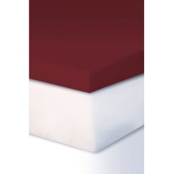 Living Home Fixleintuch Leira Rot Baumwolle/Kunstfaser 200 cm 200 cm - Farbe: Burgundy - Material: 97% Baumwolle, 3% Elasthan - Fixleintuch
