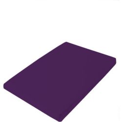 Living Home - Uni Satin Fixleintuch, 180 x 200 cm, Traube
