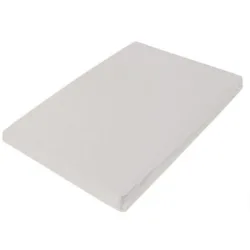 Living Home Fixleintuch Uni Silber Baumwolle 160 cm 200 cm - Fixleintuch