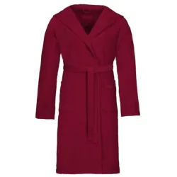 VOSSEN - Texas Bademantel, für Damen, Bordeaux, Größe M