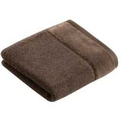 Vossen Gästetuch Pure Braun Baumwolle 40 cm 60 cm - Farbe: Toffee - Material: 100% Bio-Baumwolle - Gästetuch