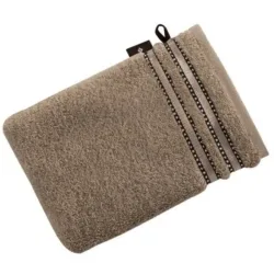 VOSSEN - Cult de Luxe Waschhandschuh, 22X16CM, Greige