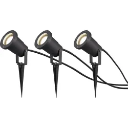 Aussenlampe Rabiot Grau Aluminium 9 cm 28 cm - Farbe: anthrazit - Material: Aluguss