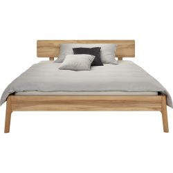 Bett Lund Braun Holz 180 x 200 cm - Farbe: natur - Material: Buche - Bett
