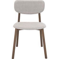 NOVAMOBILI Stuhl Gerardo Beige Stoff/Holz 51 cm - Stuhl