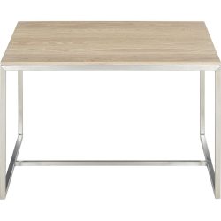 WILLISAU SWITZERLAND Salontisch Willisau Levo Eiche 60 x 60 cm - Farbe: Natur, Silber - Material: Eiche, Metall - Salontisch