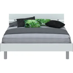 Modular Bett Livorno Weiss MDF/Kunststoff 160 x 200 cm - Bett