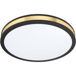 Eglo Deckenlampe Pescaito Schwarz/Weiss Stahl/Kunststoff 38 cm 0 cm - LED - Lichtfarbe: Warmweiss - Material: Kunststoff/Stahl - Deckenlampe- LED