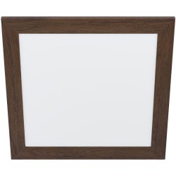 Eglo Deckenlampe Piglionasso Braun/Weiss Stahl/Kunststoff 50 cm 50 cm - Farbe: Weiss/Dunkelbraun - LED - Lichtfarbe: Helles Neutralweiss - Material: