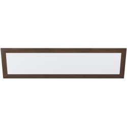 Eglo Deckenlampe Piglionasso Braun/Weiss Stahl/Kunststoff 34.5 cm 124.5 cm - Farbe: Weiss/Dunkelbraun - LED - Lichtfarbe: Helles Neutralweiss -