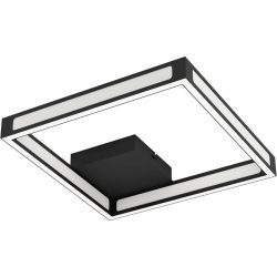 Eglo Deckenlampe Altaflor Schwarz/Weiss Stahl/Kunststoff 31.5 cm 31.5 cm - LED - Lichtfarbe: Warmweiss - Material: Kunststoff/Stahl - Deckenlampe- LED