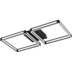 Eglo Deckenlampe Altaflor Schwarz/Weiss Stahl/Kunststoff 30 cm 65 cm - LED - Lichtfarbe: Warmweiss - Material: Kunststoff/Stahl - Deckenlampe- LED