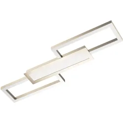 Eglo Deckenlampe Monirote Grau Aluminium/Kunststoff/Stahl 0 cm 78 cm - Farbe: Nickel matt - LED - Lichtfarbe: Warmweiss - Kaltes Tagesweiss -