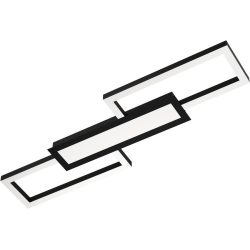 Eglo Deckenlampe Monirote Schwarz/Weiss Aluminium/Kunststoff/Stahl 0 cm 78 cm - LED - Lichtfarbe: Warmweiss - Kaltes Tagesweiss - Material: