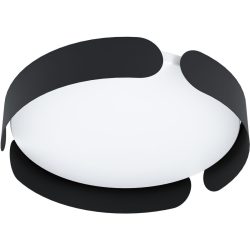 Eglo Deckenlampe Valcasotto Schwarz/Weiss Stahl/Kunststoff 0 cm 0 cm - LED - Lichtfarbe: Warmweiss - Material: Kunststoff/Stahl - Deckenlampe- LED