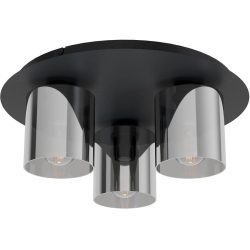 Eglo Deckenlampe Gorosiba 1 Schwarz/Transparent Stahl/Glas 0 cm 0 cm - Material: Glas/Stahl - Deckenlampe