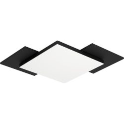 Eglo Deckenlampe Tamuria Braun/Schwarz/Weiss Stahl/Holz 28.5 cm 28.5 cm - LED - Lichtfarbe: Warmweiss - Material: Holz/Stahl - Deckenlampe- LED