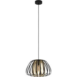 Eglo Pendellampe Encinitos Gold/Schwarz Stahl 37.5 cm 37.5 cm - Farbe: schwarz-gold - Pendellampe