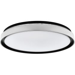 Eglo Deckenlampe Seluci Schwarz/Weiss Stahl/Kunststoff 0 cm 0 cm - LED - Material: Kunststoff/Stahl - Deckenlampe- LED Energiesparlampe