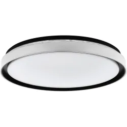 Eglo Deckenlampe Seluci Schwarz/Weiss Stahl/Kunststoff 0 cm 0 cm - LED - Material: Kunststoff/Stahl - Deckenlampe- LED Energiesparlampe