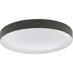 Eglo Deckenlampe Laurito Grau/Weiss Stahl/Kunststoff 49 cm 7 cm - Farbe: Weiss/grauweiss - LED - Material: Kunststoff/Stahl - Deckenlampe- LED