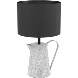 Eglo Tischlampe Kensal Grau/Schwarz 0 cm 0 cm - Material: Textilen - Tischlampe