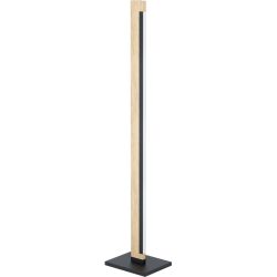 Eglo Stehlampe Camacho Braun/Schwarz/Weiss Stahl/Holz 0 cm 0 cm - LED - Lichtfarbe: Warmweiss - Material: Holz/Stahl - Stehlampe- LED Energiesparlampe