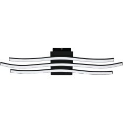 Eglo Deckenlampe Roncade 1 Schwarz/Weiss Aluminium/Kunststoff/Stahl 13 cm 65 cm - LED - Lichtfarbe: Warmweiss - Material: Aluminium/Stahl/Kunststoff -