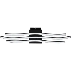 Eglo Deckenlampe Roncade 1 Schwarz/Weiss Aluminium/Kunststoff/Stahl 13 cm 65 cm - LED - Lichtfarbe: Warmweiss - Material: Aluminium/Stahl/Kunststoff -