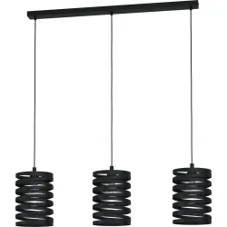 Eglo Pendellampe Cremella Schwarz Stahl 18 cm 94 cm - Pendellampe