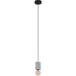 Eglo Pendellampe Prestwick 3 Grau/Schwarz Beton/Stahl 0 cm 0 cm - Farbe: schwarz/grau - Material: Stahl/Beton - Pendellampe