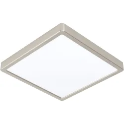 Eglo Deckenlampe Fueva 5 Grau Stahl/Kunststoff 28.5 cm 2.8 cm - Farbe: Nickel matt - LED - Lichtfarbe: Helles Neutralweiss - Material: