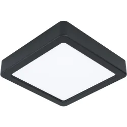 Eglo Deckenlampe Fueva 5 Schwarz/Weiss Stahl/Kunststoff 16 cm 2.8 cm - LED - Lichtfarbe: Helles Neutralweiss - Material: Kunststoff/Stahl -