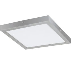 Eglo Deckenlampe Fueva 1 Silber/Weiss Aluminium/Kunststoff 40 cm 3 cm - LED - Lichtfarbe: Helles Neutralweiss - Deckenlampe- LED Energiesparlampe