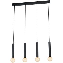 Eglo Pendellampe Cortenova Schwarz Stahl 6 cm 84 cm - Pendellampe
