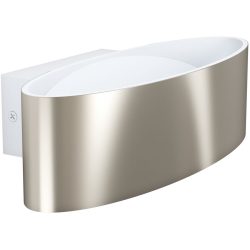 Eglo Wandlampe Maccacari Grau Aluminium/Kunststoff/Stahl 0 cm 27 cm - Farbe: Nickel - LED - Lichtfarbe: Warmweiss - Material: