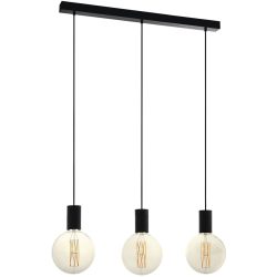 Eglo Pendellampe Pozueta Schwarz Stahl 6.5 cm 84 cm - Pendellampe
