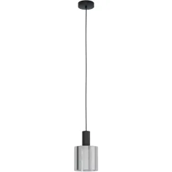 Eglo Pendellampe Gorosiba Schwarz/Transparent Stahl/Glas 0 cm 0 cm - Material: Glas/Stahl - Pendellampe