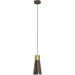 Eglo Pendellampe Losalomas Stahl 0 cm 0 cm - Farbe: messing gebürstet/smoky - LED - Pendellampe- LED Energiesparlampe