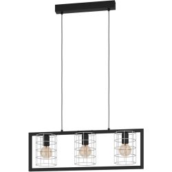 Eglo Pendellampe Jubily Schwarz Stahl 14.5 cm 77 cm - Pendellampe