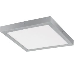 Eglo Deckenlampe Fueva 1 Silber/Weiss Aluminium/Kunststoff 40 cm 3 cm - LED - Lichtfarbe: Warmweiss - Deckenlampe- LED Energiesparlampe