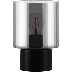 Eglo Tischlampe Gorosiba Schwarz/Transparent Stahl/Glas 0 cm 0 cm - Material: Glas/Stahl - Tischlampe
