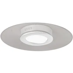 Deckenlampe Avleen Weiss 50 cm 7 cm - LED - Lichtfarbe: Warmweiss - Material: Metall/Acryl - Deckenlampe- LED Energiesparlampe