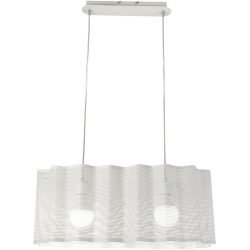 Pendellampe Gilbert Weiss Metall 30 cm 200 cm - Pendellampe