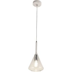 Pendellampe Tulisa Transparent Glas/Metall 20 cm 200 cm - Material: Metall/Glas - Pendellampe