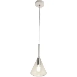 Pendellampe Tulisa Transparent Glas/Metall 20 cm 200 cm - Material: Metall/Glas - Pendellampe