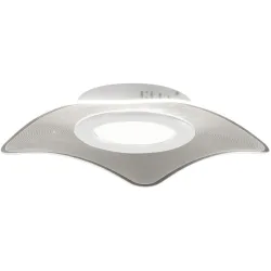 Deckenlampe Idrees Weiss 50 cm 0 cm - LED - Lichtfarbe: Warmweiss - Material: Metall/Acryl - Deckenlampe- LED Energiesparlampe